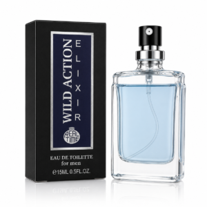 Apă de toaletă pentru bărbați, Pocket Perfume, parfum de buzunar Wild Action Elixir, EDT, 15 ml, Real Time®