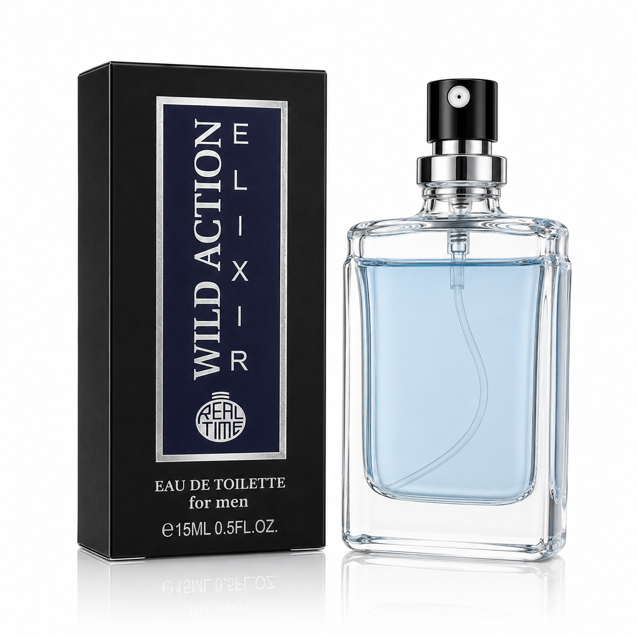 Apă de toaletă pentru bărbați, Pocket Perfume, parfum de buzunar Wild Action Elixir, EDT, 15 ml, Real Time®