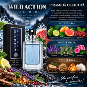 Alternative view of Apă de toaletă pentru bărbați, Pocket Perfume, parfum de buzunar Wild Action Elixir, EDT, 15 ml, Real Time®