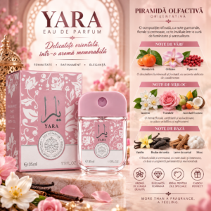 Alternative view of Apă de parfum pentru femei, Parfum arăbesc Yara Roz, EDP, 35 ml, V.V. LOVE®