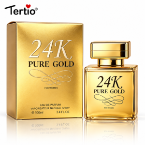Apă de parfum pentru femei, Parfum de damă 24K Pure Gold, EDP, 100 ml, TERTIO®