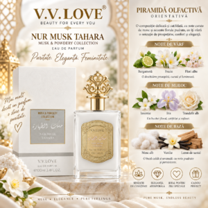 Alternative view of Apă de parfum unisex, Parfum arăbesc Nur Musk Tahara, EDP, 100 ml, V.V. LOVE®