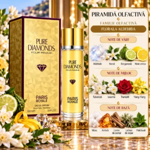 Alternative view of Apă de parfum pentru femei, Parfum damă Pure Diamonds Pour Femme, EDP, 100 ml, PARIS ROYALE®