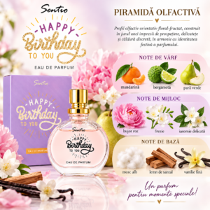 Alternative view of Apă de parfum unisex, Parfum cadou Happy Birthday To You, EDP, 15 ml, SENTIO®