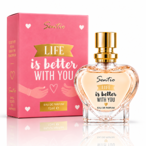 Apă de parfum pentru femei, Parfum de damă Life Is Better With You, EDP, 15 ml, SENTIO®