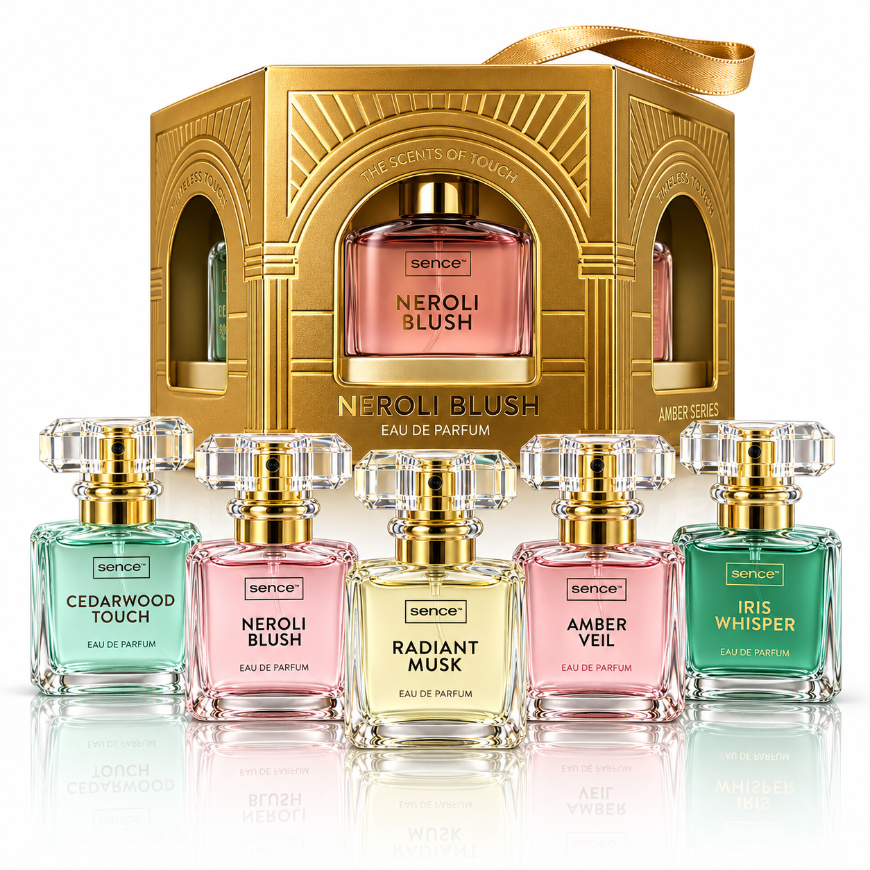 Set cadou carusel cu 5 ape de parfum, Fragrance Essentials, 5 x 15 ml, SENCE®